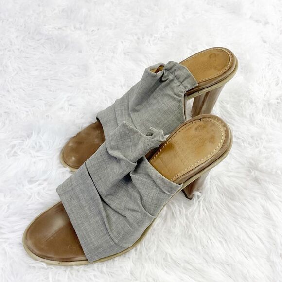 Brunello Cucinelli Canvas Platform Sandals - Picture 1 of 11